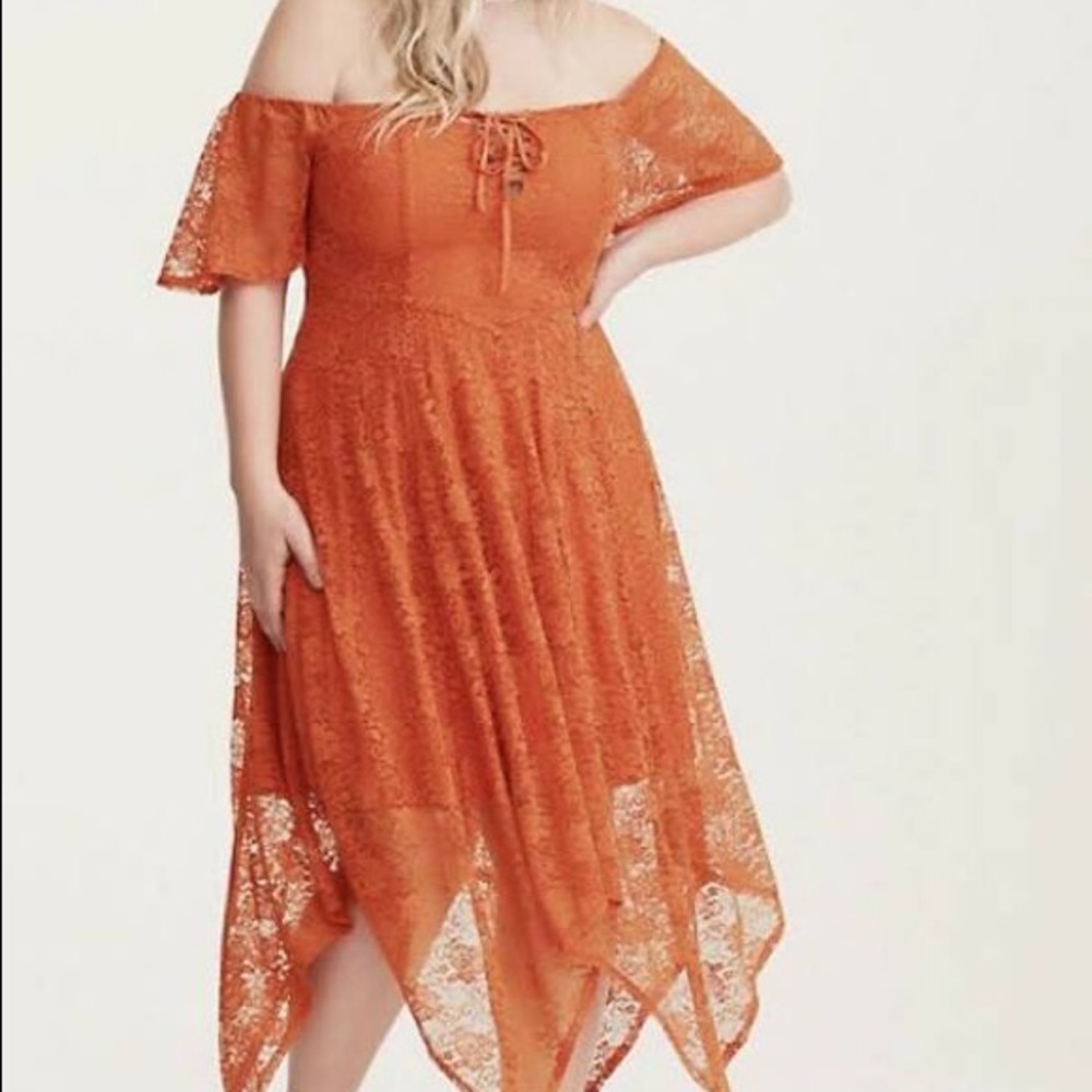 Torrid orange dress